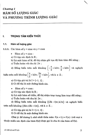 hướng dẫn giải các dạng bài tập trắc nghiệm - tự luận đại số và giải tích 11