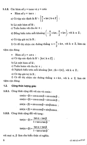 hướng dẫn giải các dạng bài tập trắc nghiệm - tự luận đại số và giải tích 11