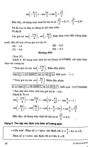 hướng dẫn giải các dạng bài tập trắc nghiệm - tự luận đại số và giải tích 11