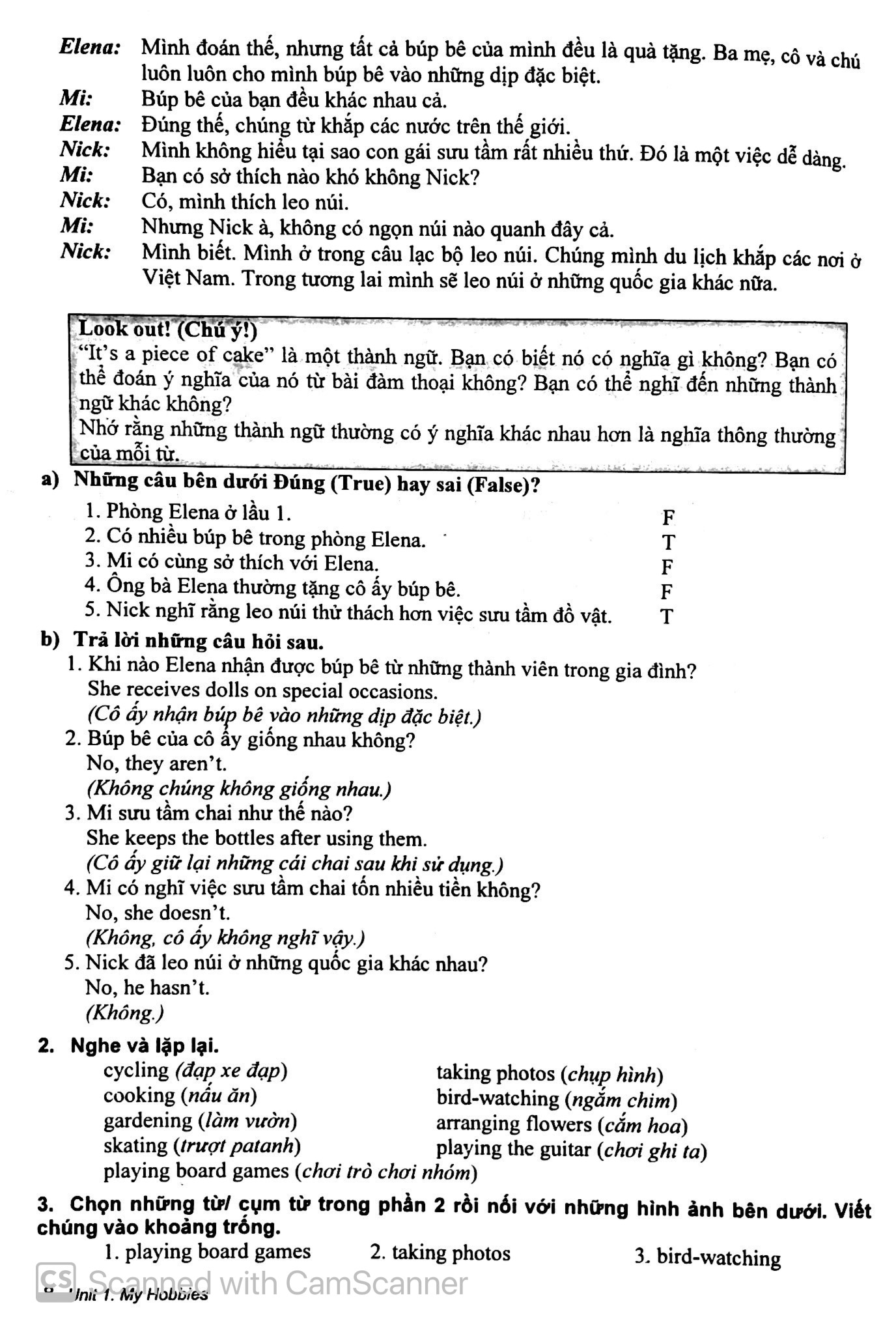 hướng dẫn học & làm bài tiếng anh 7