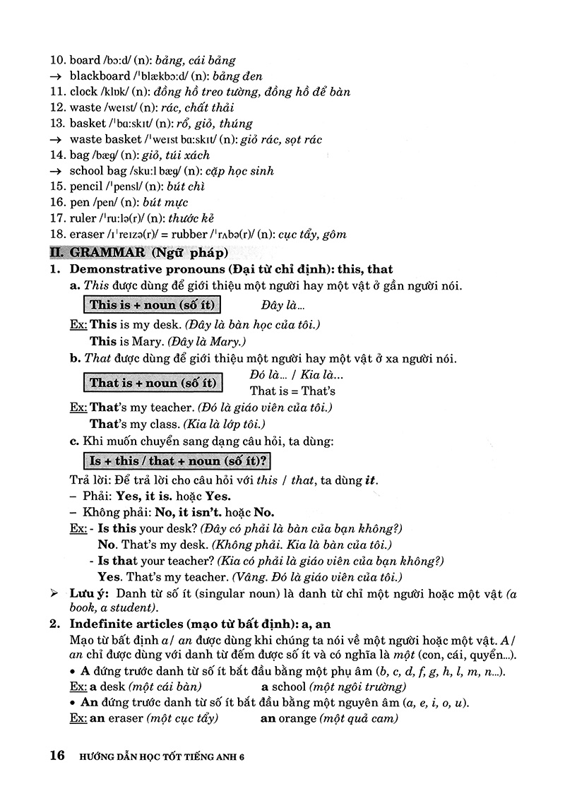 Huong Dan Hoc Tot Tieng Anh 6 (Tai Ban 2018)