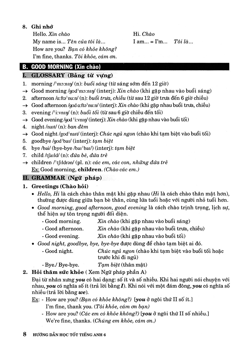 Huong Dan Hoc Tot Tieng Anh 6 (Tai Ban 2018)