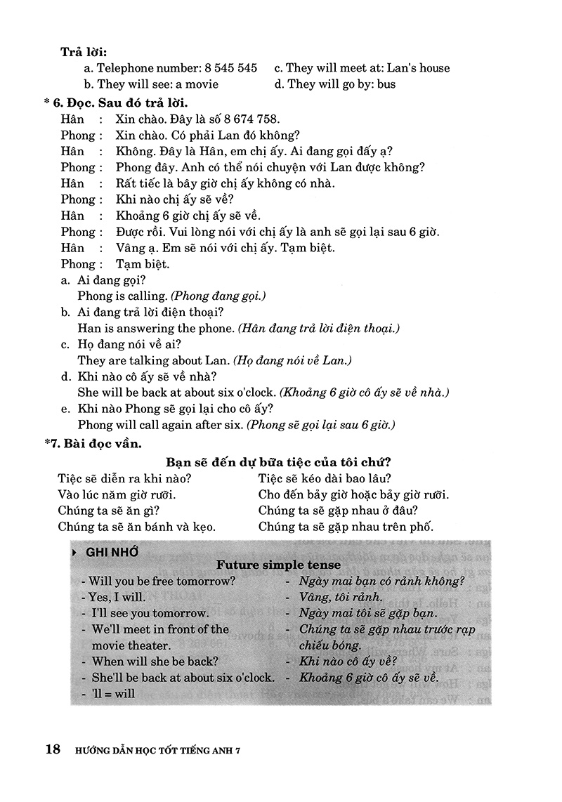 hướng dẫn học tốt tiếng anh 7