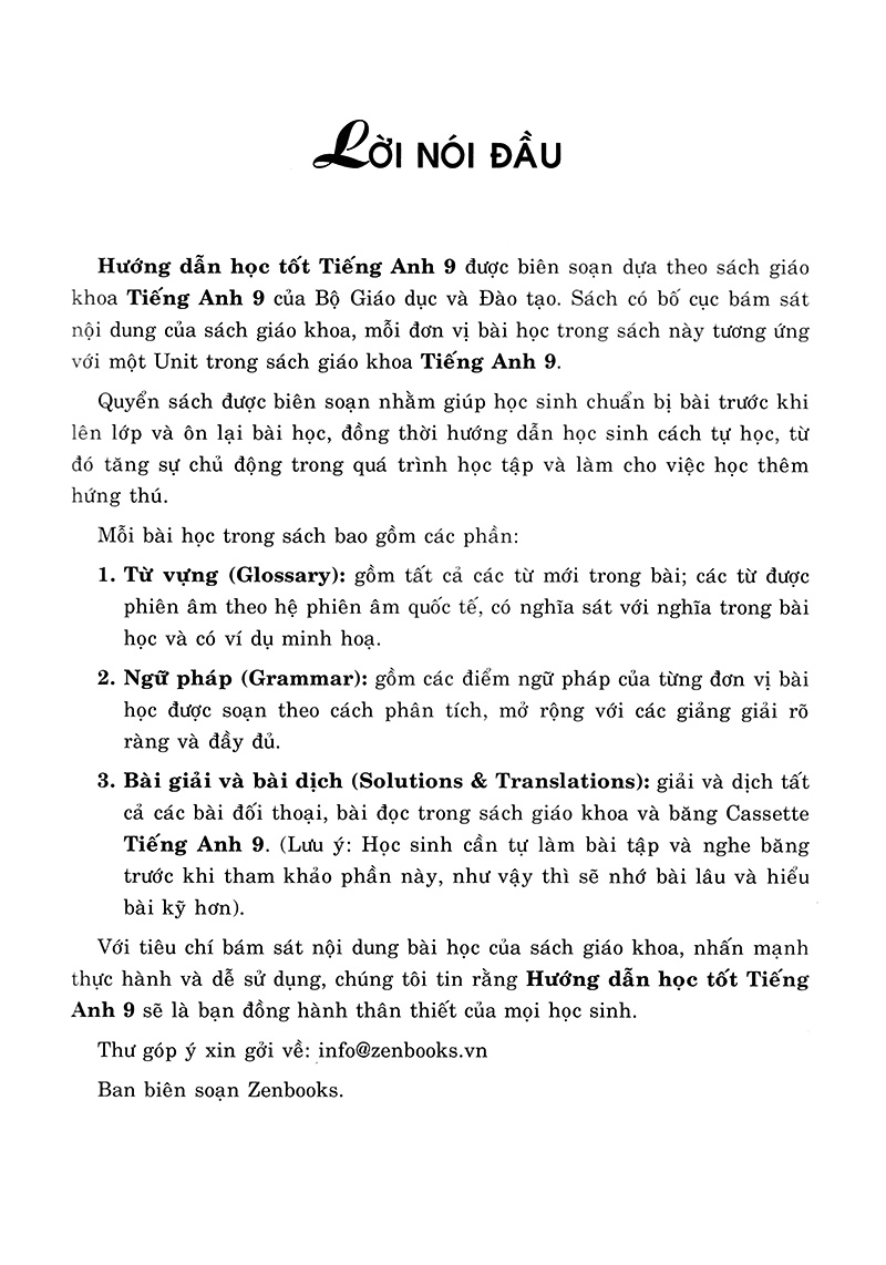 hướng dẫn học tốt tiếng anh 9