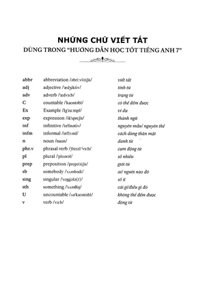 hướng dẫn học tốt tiếng anh lớp 7 - theo chương trình mới của bộ gd và đào tạo (tái bản 2018)