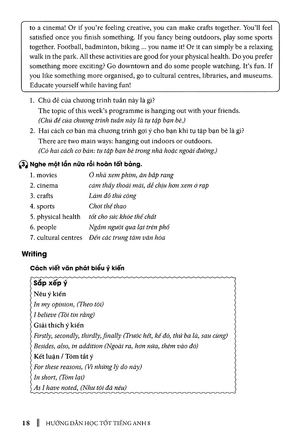 hướng dẫn học tốt tiếng anh lớp 8 - theo chương trình mới của bộ gd và đào tạo (tái bản 2018)