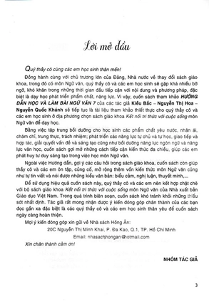 hướng dẫn học và làm bài ngữ văn 7 - tập 2 (bám sát sgk kết nối tri thức với cuộc sống) (tái bản)