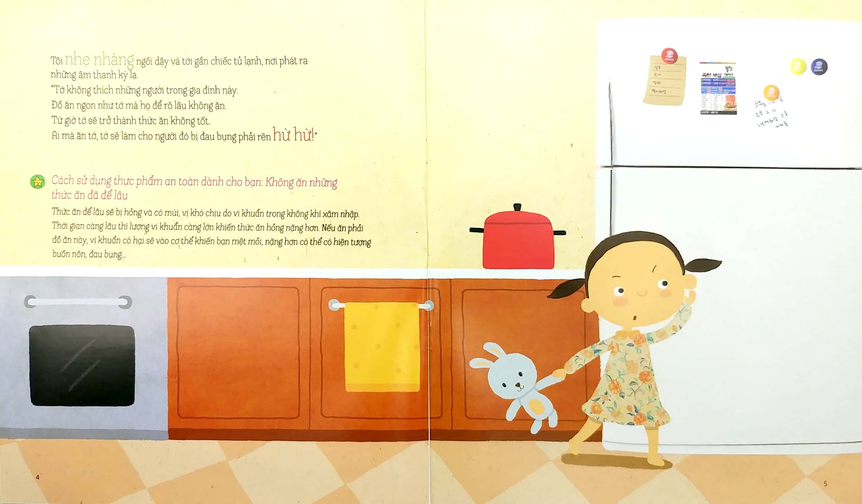 hướng dẫn kĩ năng an toàn cho trẻ em - an toàn thực phẩm: thực phẩm không lành mạnh, ẩn nấp trong tủ lạnh