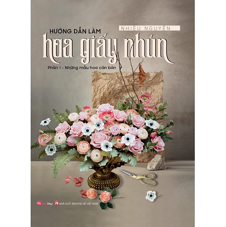hướng dẫn làm hoa giấy nhún - phần 1: những mẫu hoa căn bản