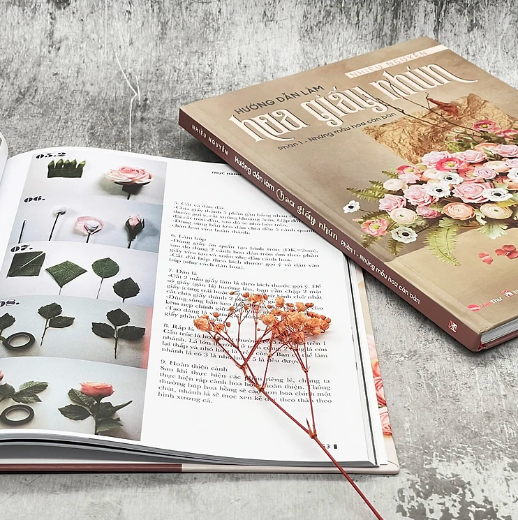 hướng dẫn làm hoa giấy nhún - phần 1: những mẫu hoa căn bản