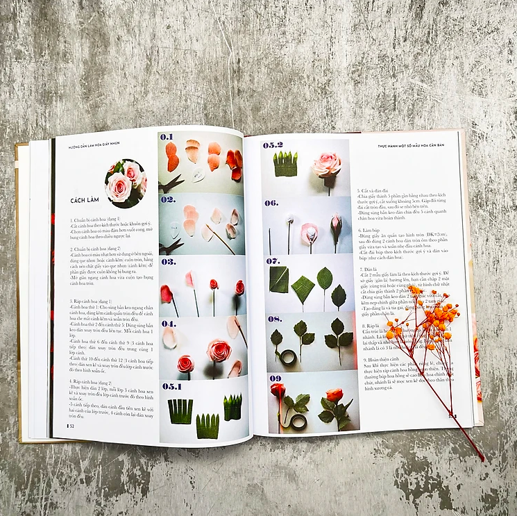 hướng dẫn làm hoa giấy nhún - phần 1: những mẫu hoa căn bản