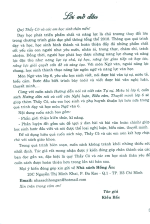 hướng dẫn nói và viết văn nghị luận-biểu cảm-thuyết minh lớp 6 (dùng chung cho các bộ sgk hiện hành)