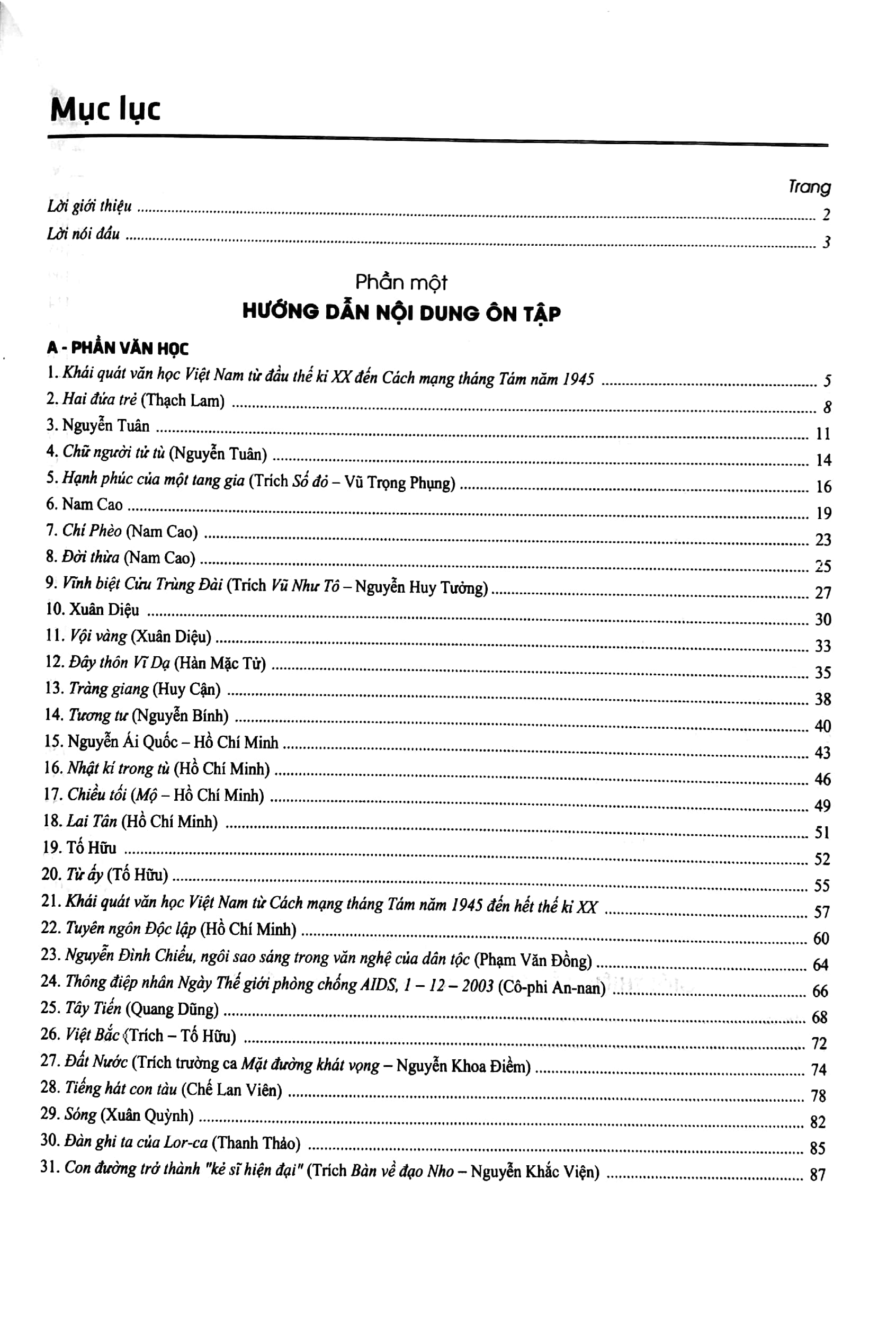 hướng dẫn ôn tập kì thi thpt quốc gia năm học 2019 - 2020 môn ngữ văn