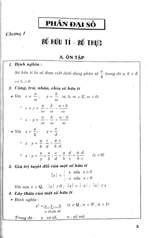 hướng dẫn ôn tập & làm bài kiểm tra toán 7