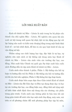 hướng dẫn ôn tập môn kinh tế chính trị mác - lênin