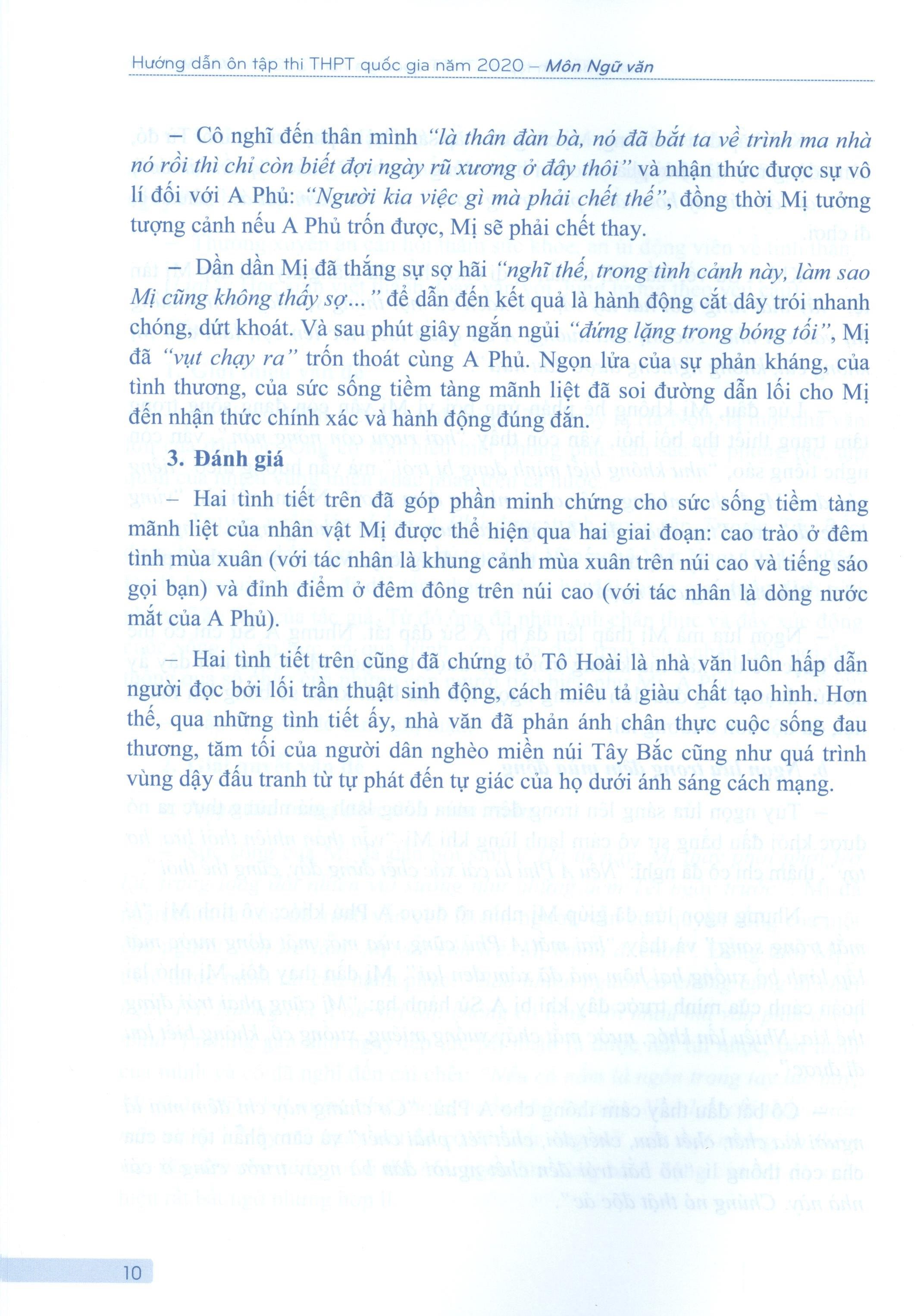 hướng dẫn ôn tập thi thpt quốc gia năm 2020 môn ngữ văn
