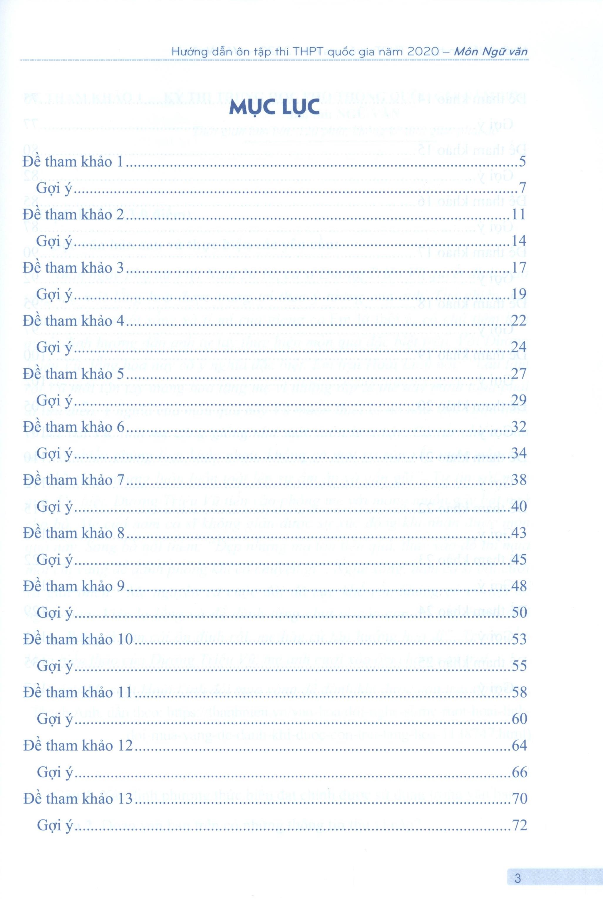 hướng dẫn ôn tập thi thpt quốc gia năm 2020 môn ngữ văn