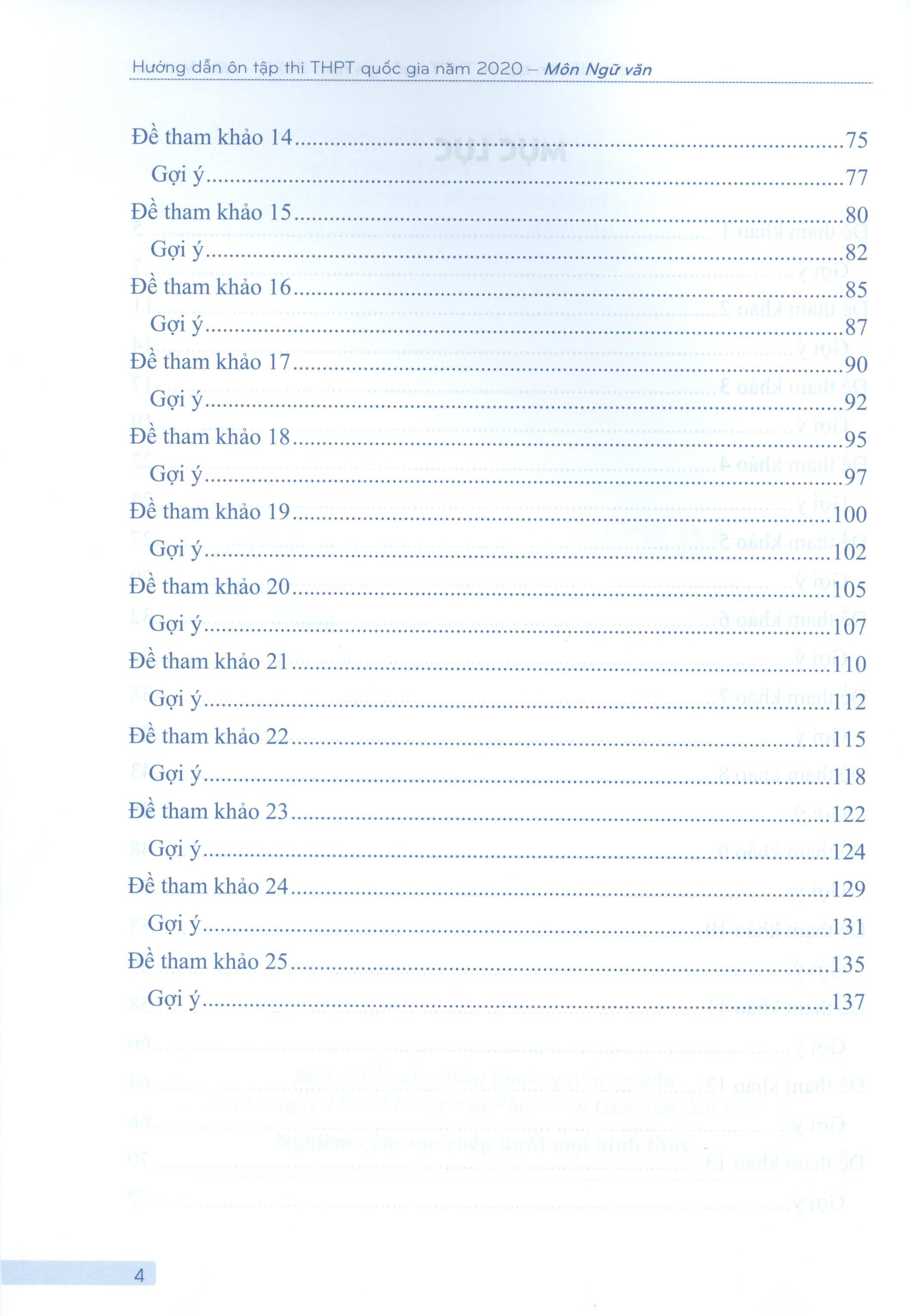 hướng dẫn ôn tập thi thpt quốc gia năm 2020 môn ngữ văn
