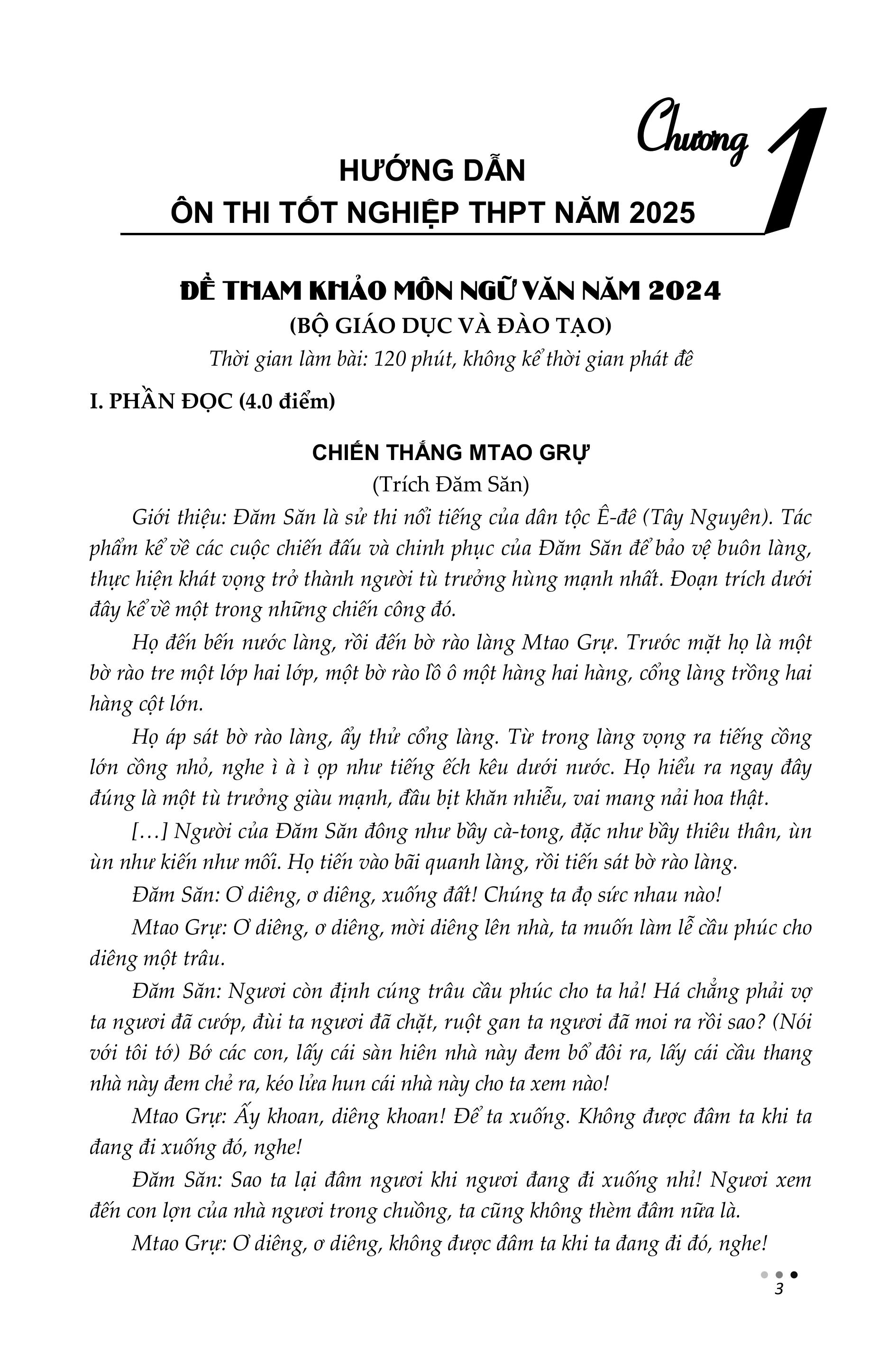 hướng dẫn ôn thi tốt nghiệp trung học phổ thông - môn ngữ văn