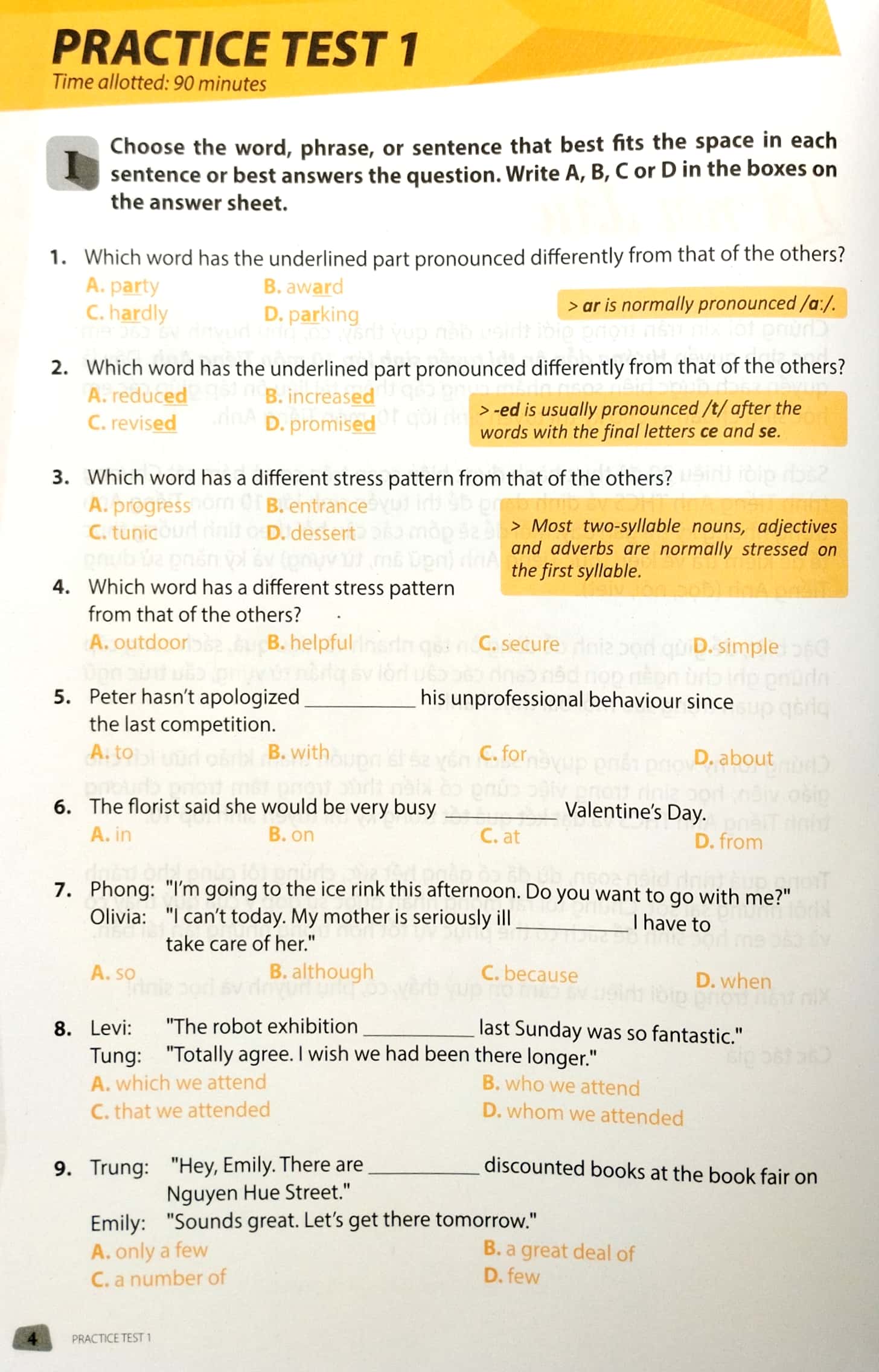 hướng dẫn ôn thi tuyển sinh lớp 10 - môn tiếng anh (tái bản 2024)