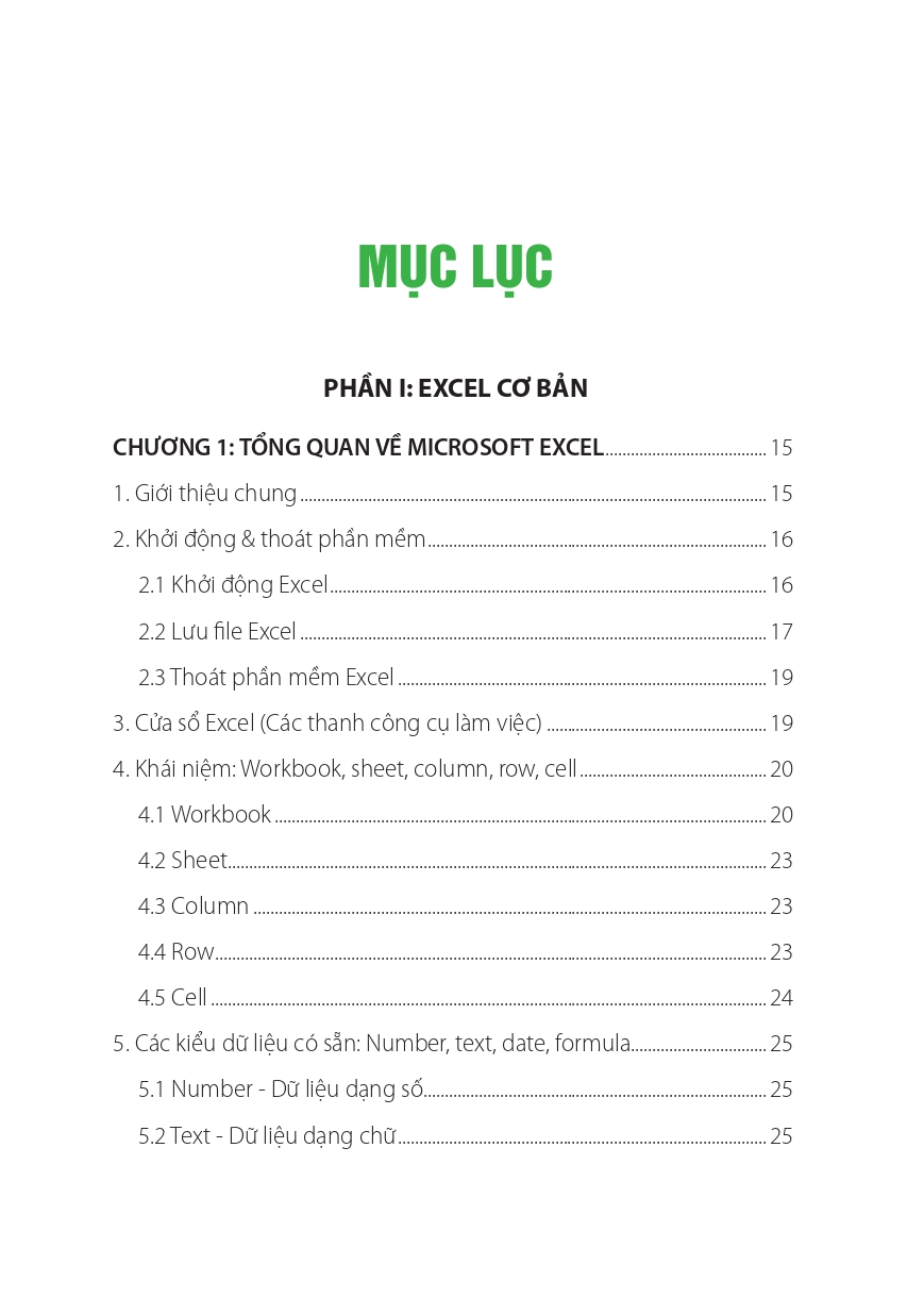 Hướng Dẫn Thực Hành Excel Từ Cơ Bản Đến Nâng Cao