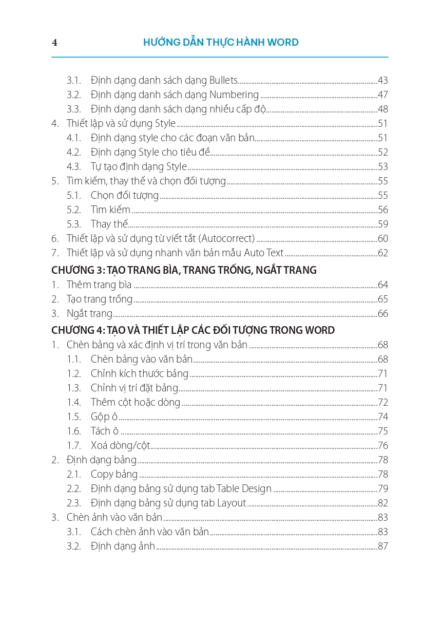 Hướng Dẫn Thực Hành Word Từ Cơ Bản Đến Nâng Cao