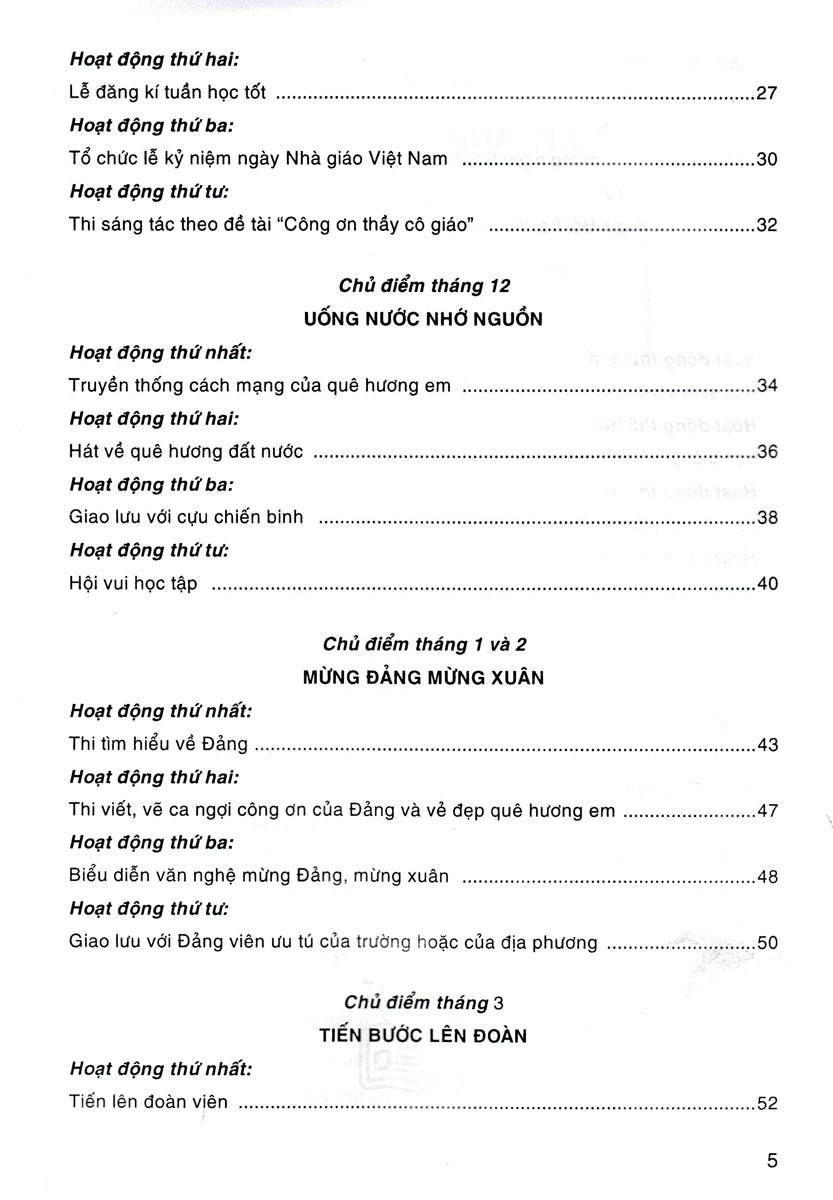 hướng dẫn thực hiện hoạt động giáo dục ngoài giờ lên lớp - lớp 8 (dùng chung cho các bộ sgk hiện hành)