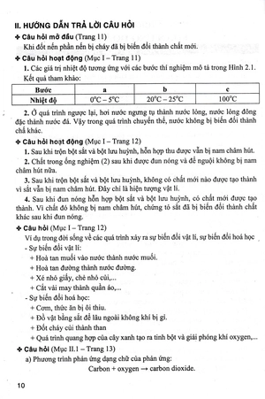 hướng dẫn trả lời câu hỏi khoa học tự nhiên 8 (bám sát sgk kết nối tri thức với cuộc sống)