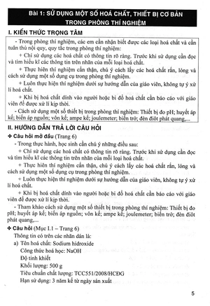hướng dẫn trả lời câu hỏi khoa học tự nhiên 8 (bám sát sgk kết nối tri thức với cuộc sống)