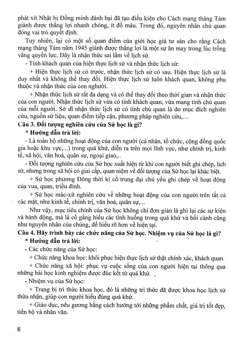hướng dẫn trả lời câu hỏi tự luận và trắc nghiệm lịch sử 10 (biên soạn theo chương trình giáo dục phổ thông mới - định hướng phát triển năng lực)
