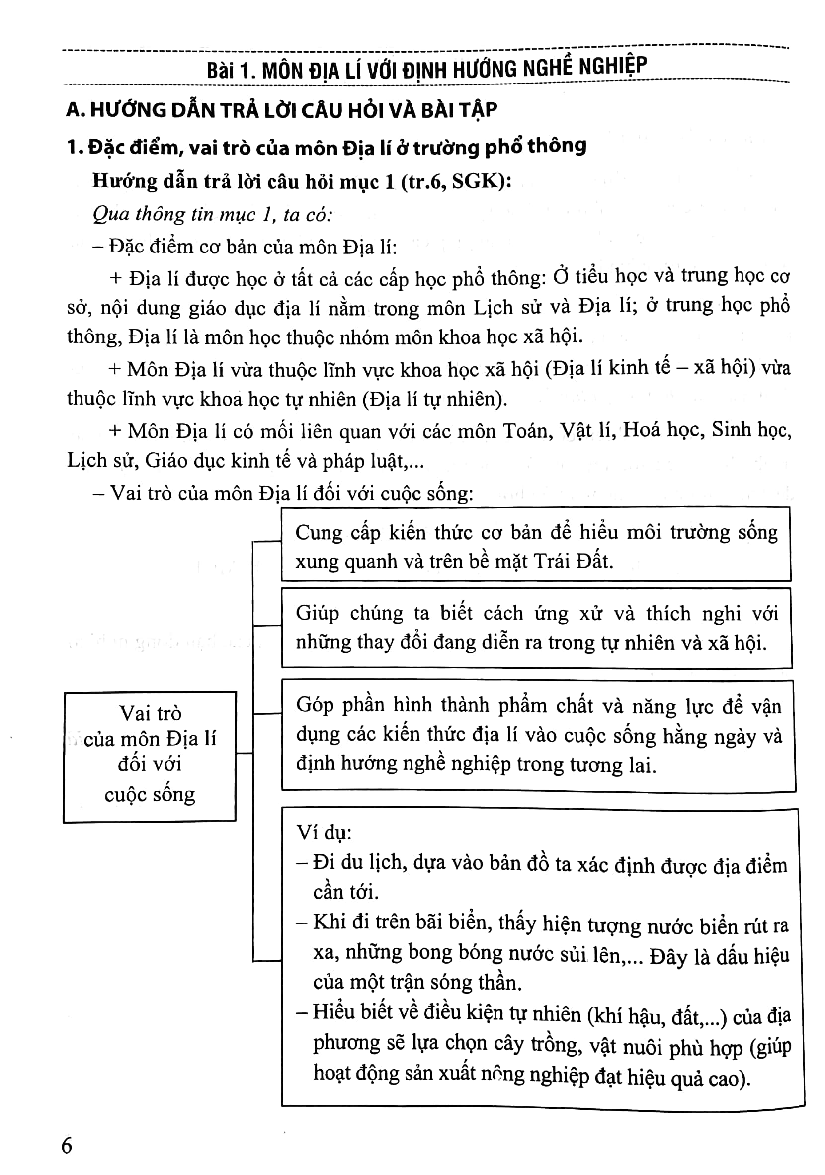 hướng dẫn trả lời câu hỏi và bài tập địa lí lớp 10 (theo chương trình gdpt mới) (bám sát sgk kết nối)