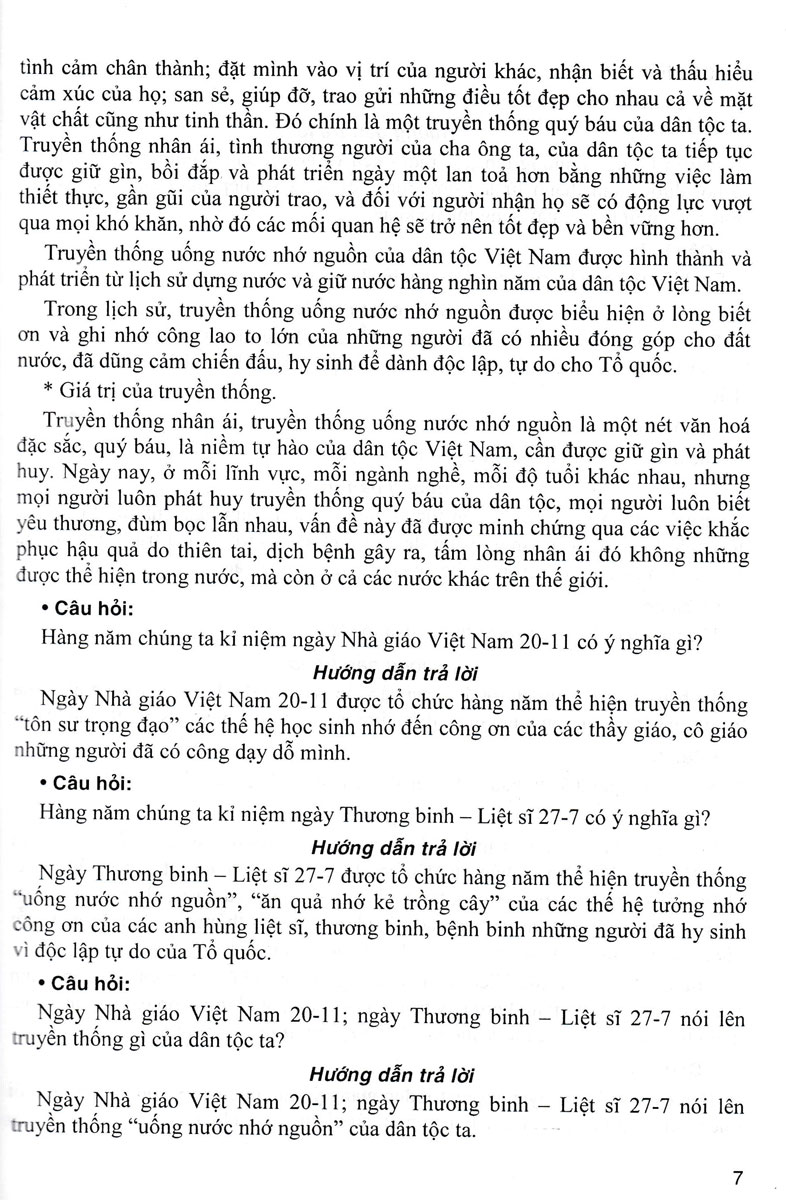 hướng dẫn trả lời câu hỏi và bài tập giáo dục công dân lớp 8 (bám sát sgk kết nối tri thức với cuộc sống)
