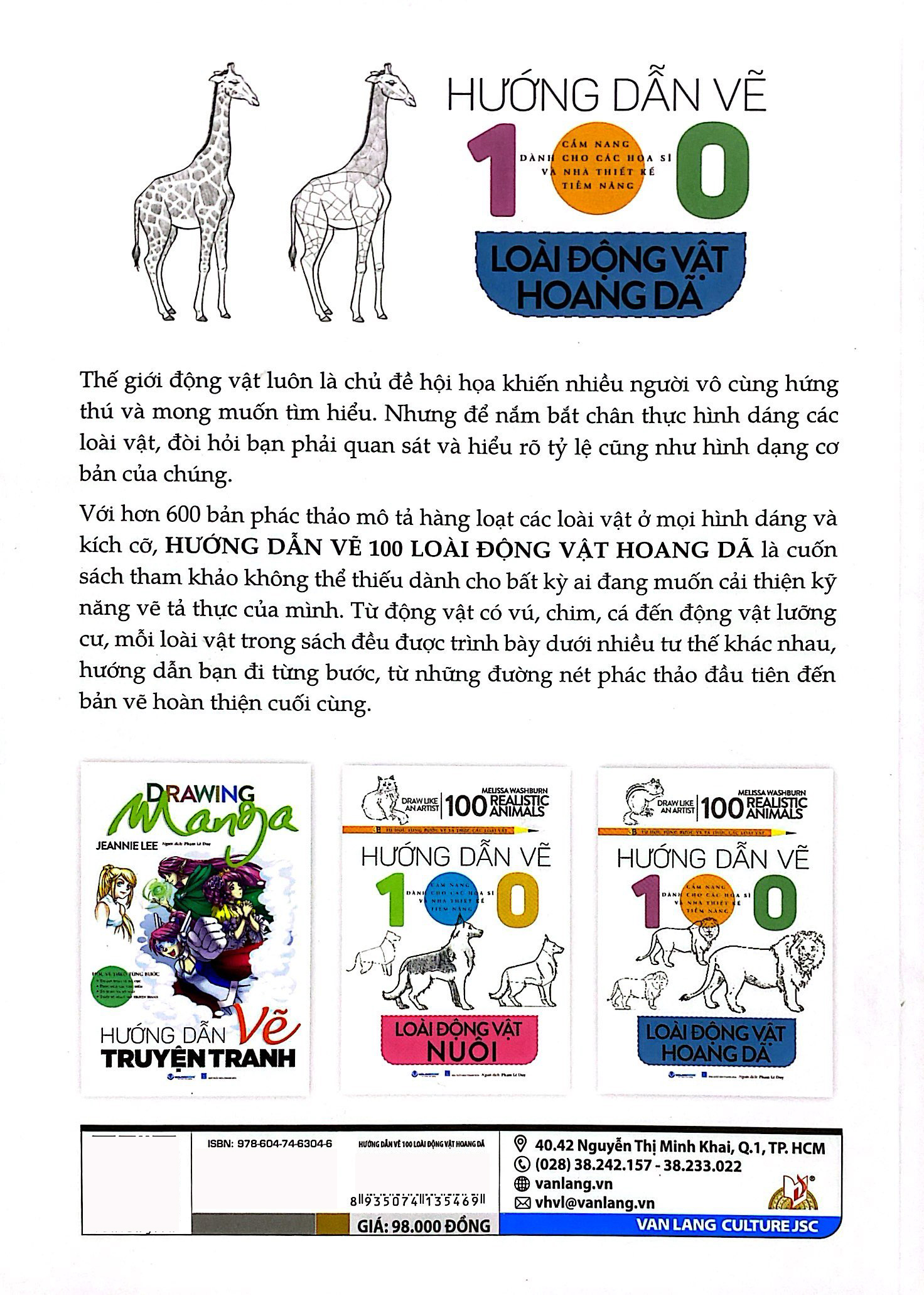hướng dẫn vẽ 100 loài động vật hoang dã