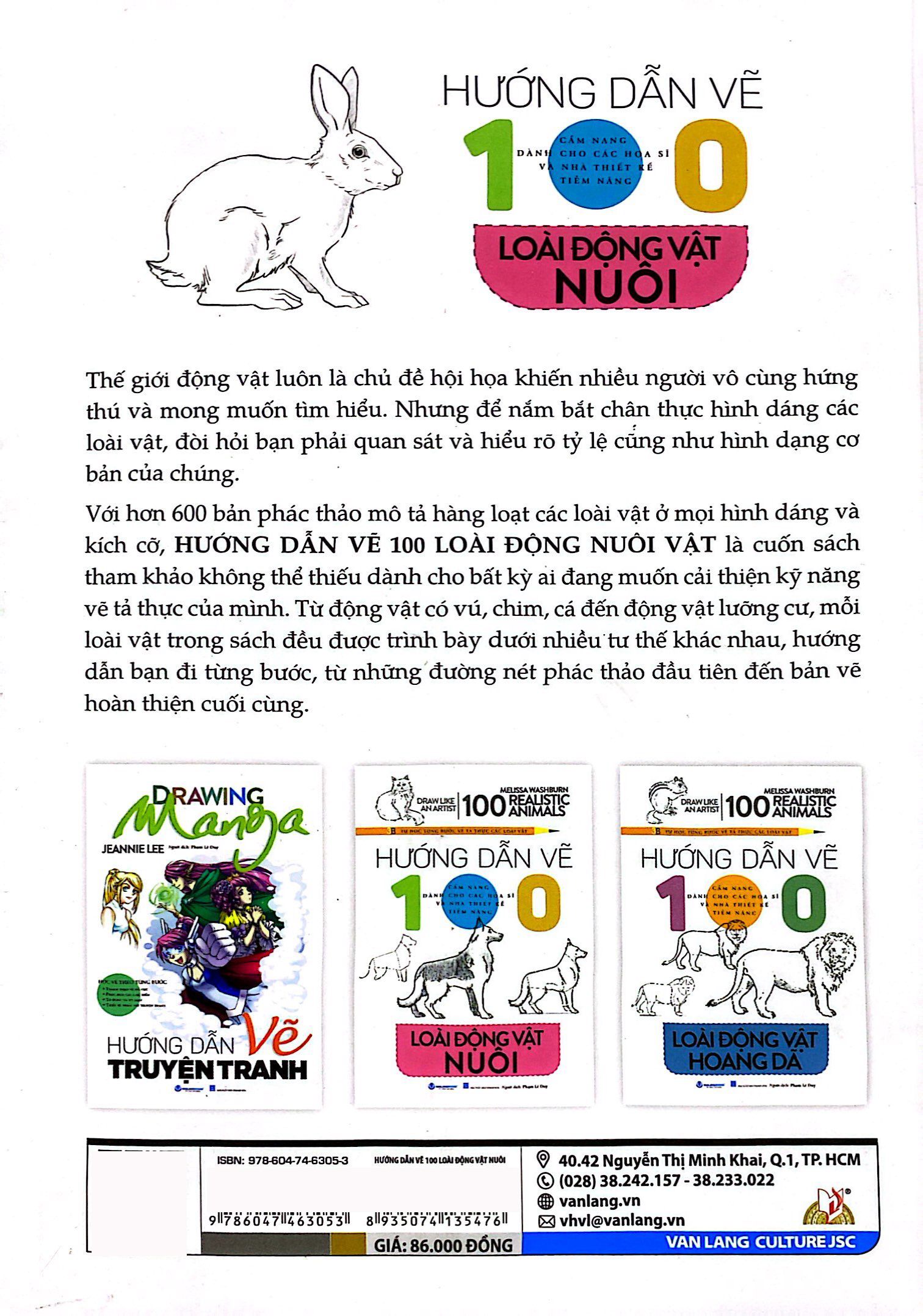 hướng dẫn vẽ 100 loài động vật nuôi