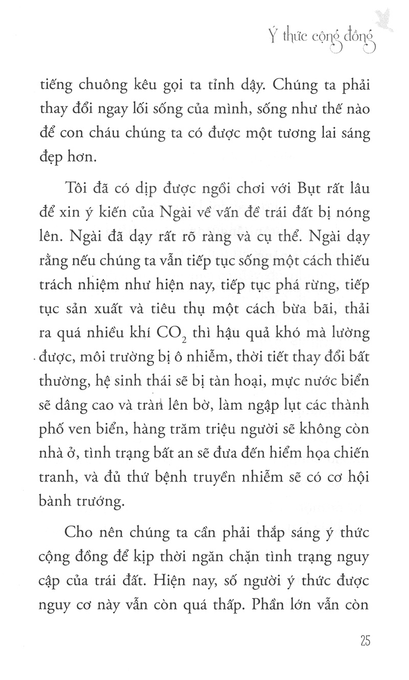 hướng đi của đạo bụt cho hòa bình và sinh môi