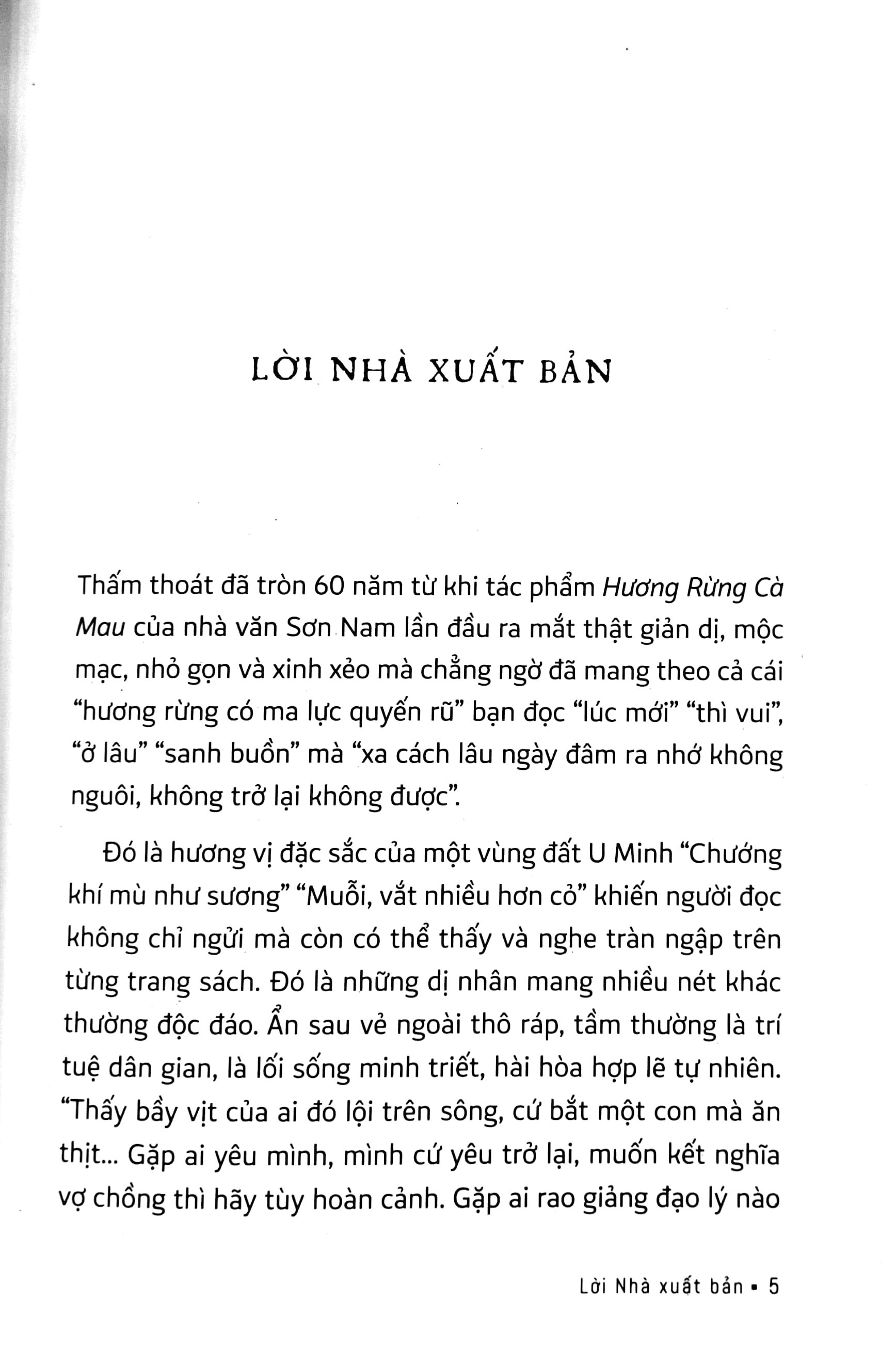 hương rừng cà mau (bìa cứng)