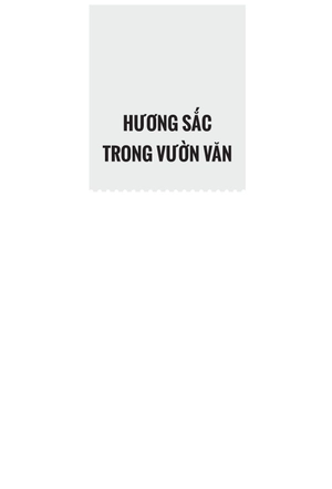 hương sắc trong vườn văn
