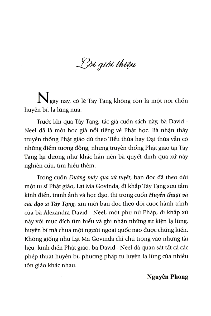 huyền thuật và các đạo sĩ tây tạng - tái bản 2022