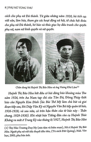 huỳnh thị bảo hòa - vấn đề phụ nữ ở nước ta