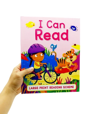 i can read - large print reading scheme (pink cover)