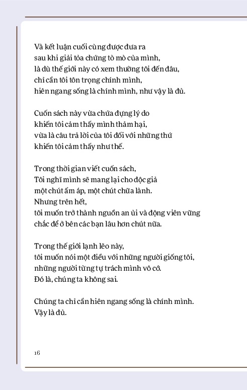 I Decided To Live As Me - Dám Sống Thật Với Mình