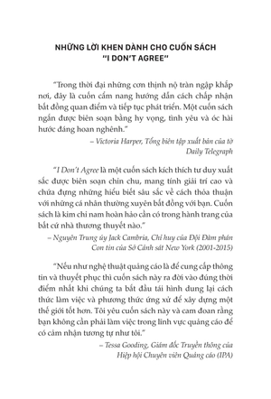 i don't agree - chấp nhận khác biệt, phản biện hiệu quả, tranh luận thành công