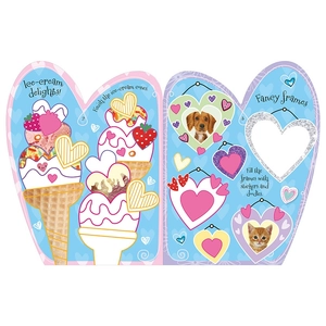 i love hearts sticker activity book