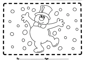 i love to colour my placemat - christmas (blue)