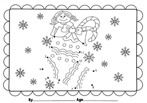 i love to colour my placemat - christmas (red)