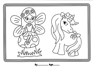 i love to colour my placemat: princess