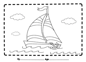 i love to colour my placemat: things that go