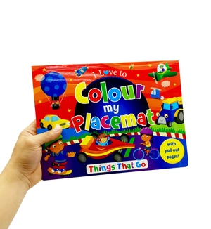 i love to colour my placemat: things that go