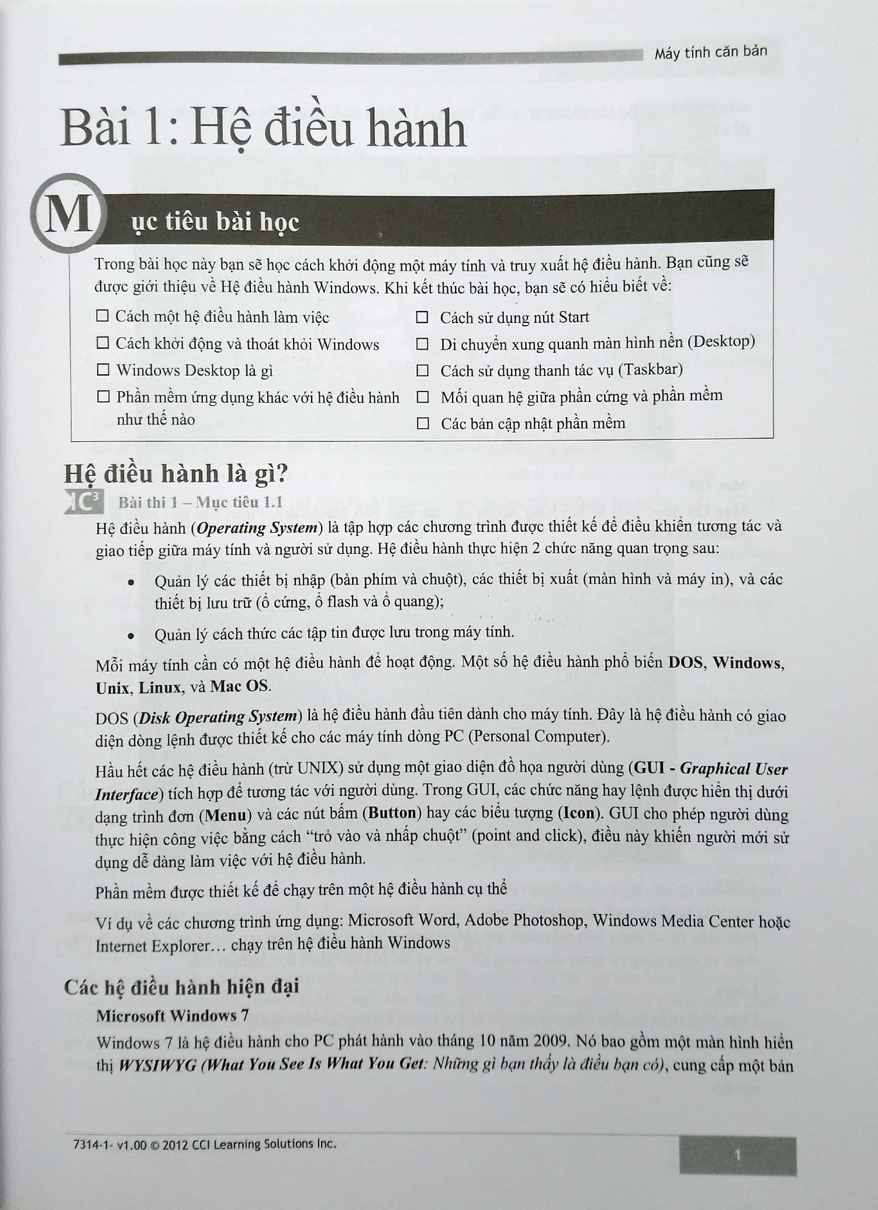 ic3 - máy tính căn bản (ấn bản mới 2018)