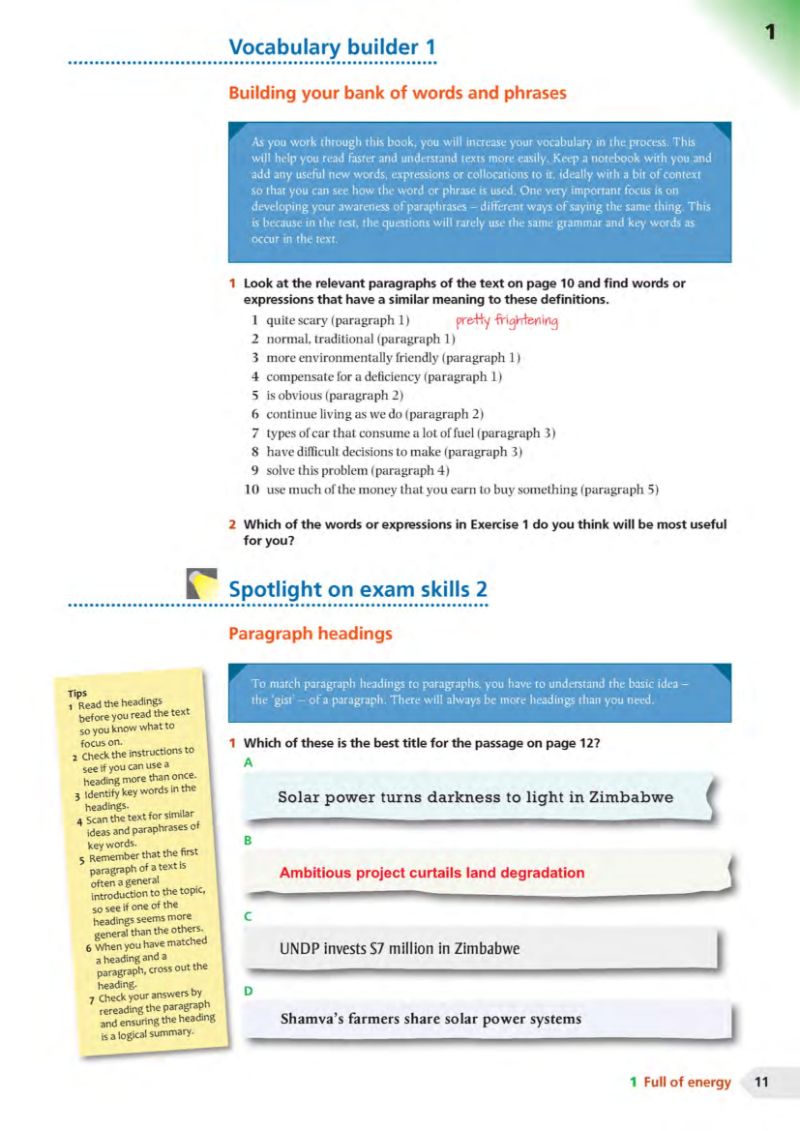 ielts advantage reading skills